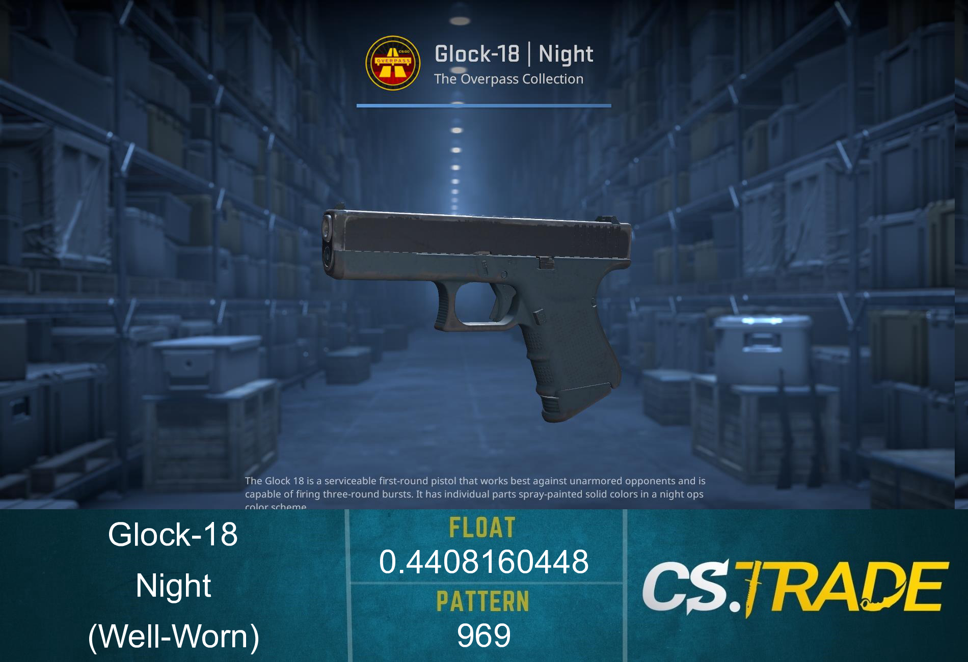 Glock-18 | Night (Well-Worn) Screenshot