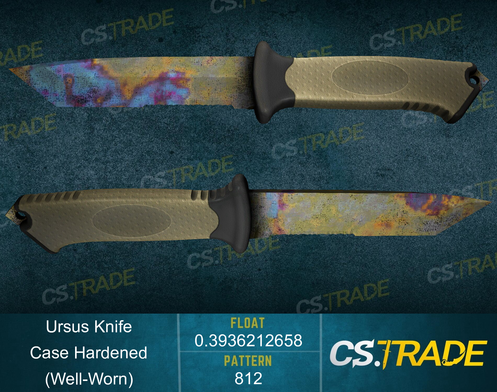 ★ StatTrak™ Ursus Knife | Case Hardened (Well-Worn) Screenshot