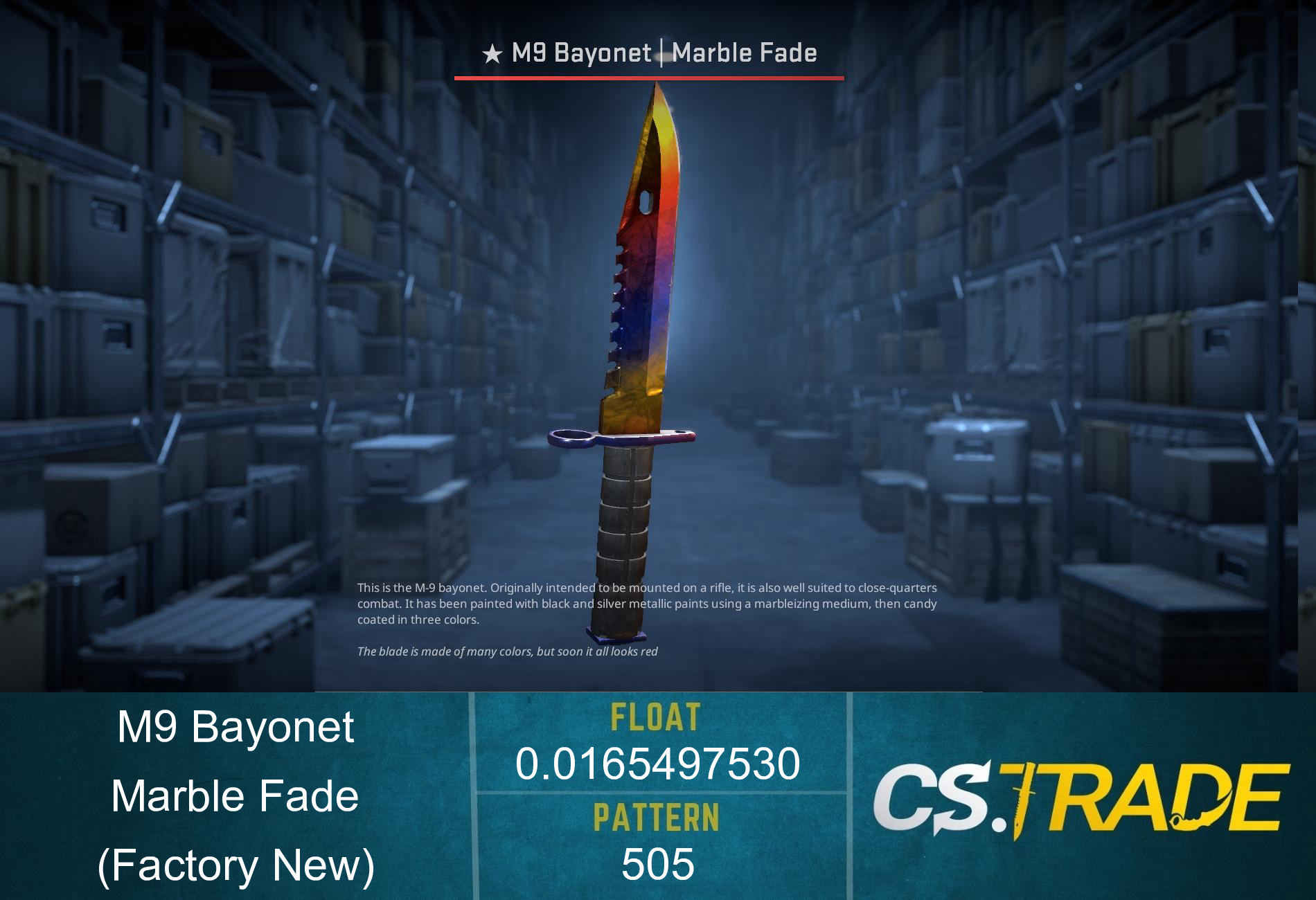 ★ M9 Bayonet | Marble Fade (Factory New) Screenshot