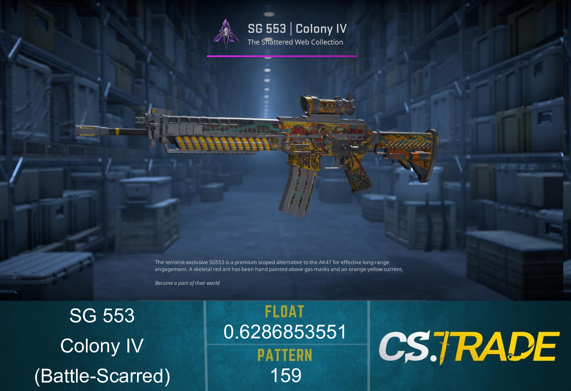 StatTrak™ SG 553 | Colony IV (Battle-Scarred) Screenshot