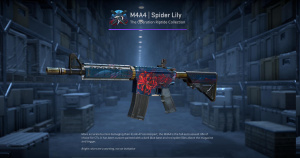 M4A4 | Spider Lily (Battle-Scarred) Screenshot