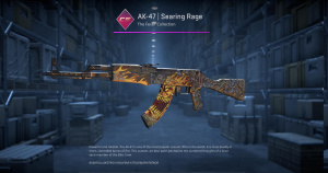 AK-47 | Searing Rage (Minimal Wear) Screenshot