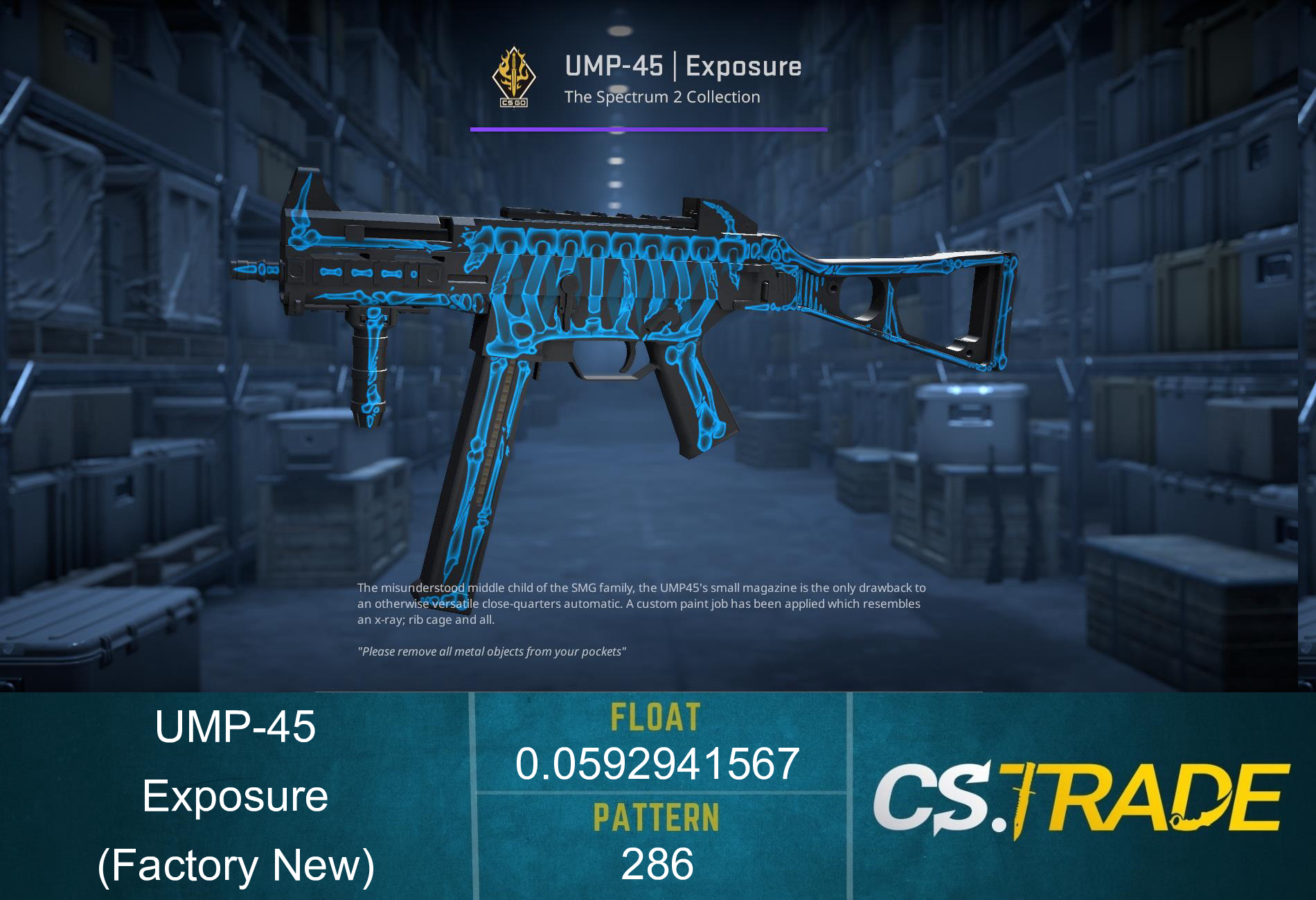 UMP-45 | Exposure (Factory New) Screenshot