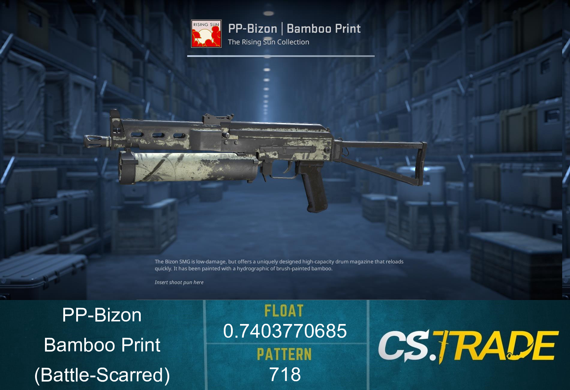 PP-Bizon | Bamboo Print (Battle-Scarred) Screenshot