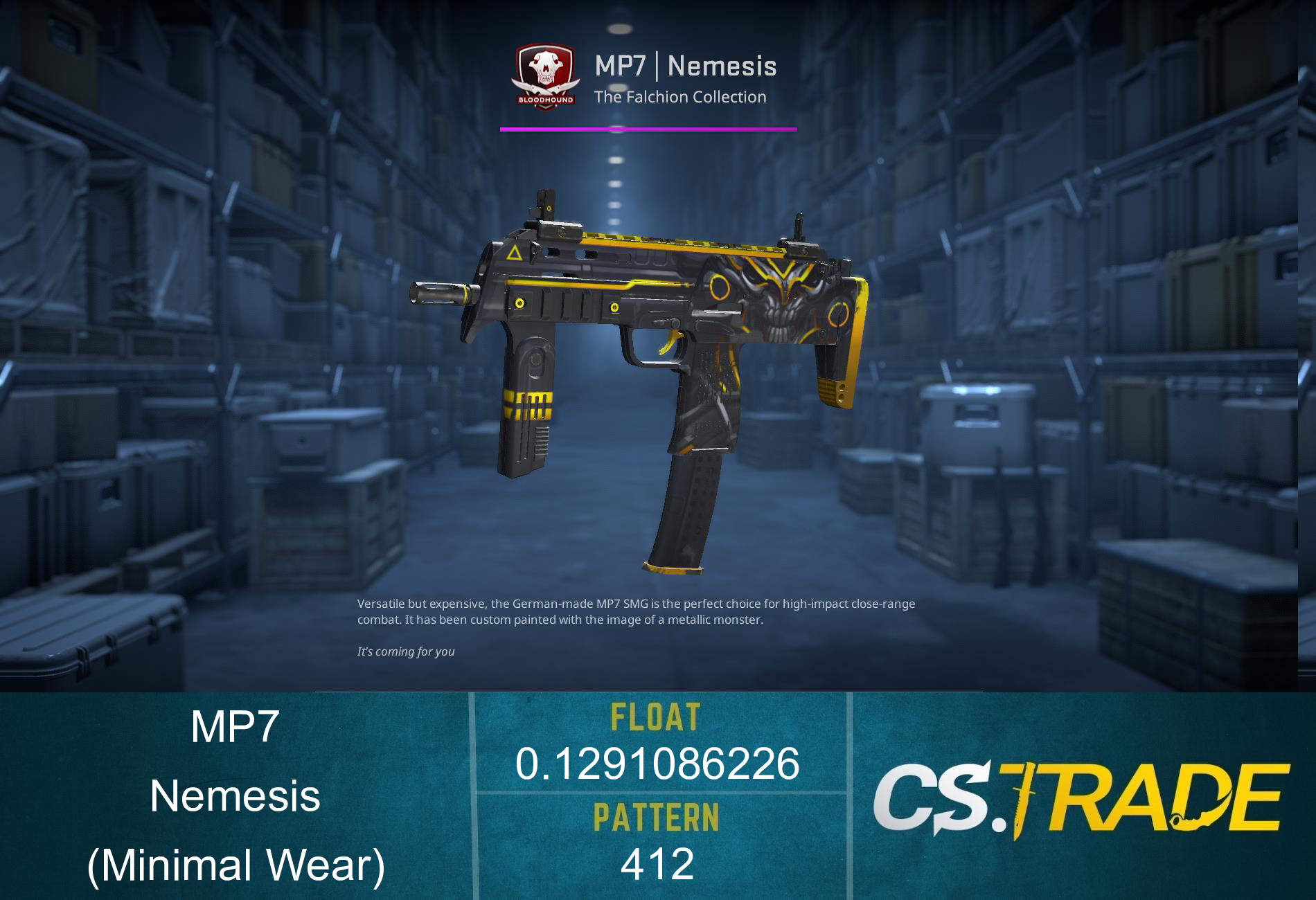 MP7 | Nemesis (Minimal Wear)