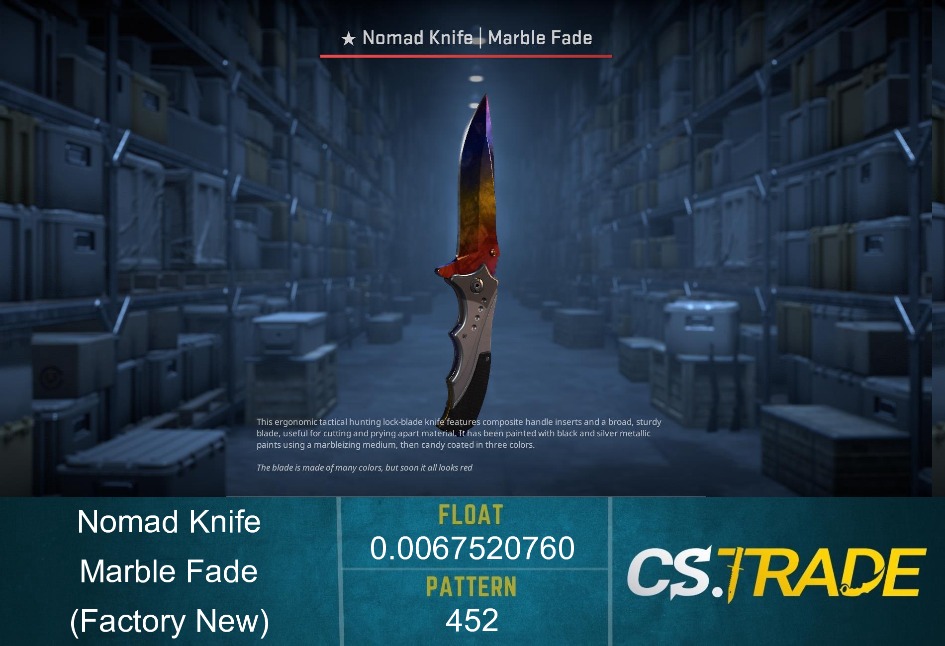 ★ Nomad Knife | Marble Fade (Factory New) Screenshot