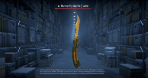★ Butterfly Knife | Lore (Well-Worn) Screenshot