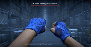 ★ Hand Wraps | Cobalt Skulls (Well-Worn) Screenshot