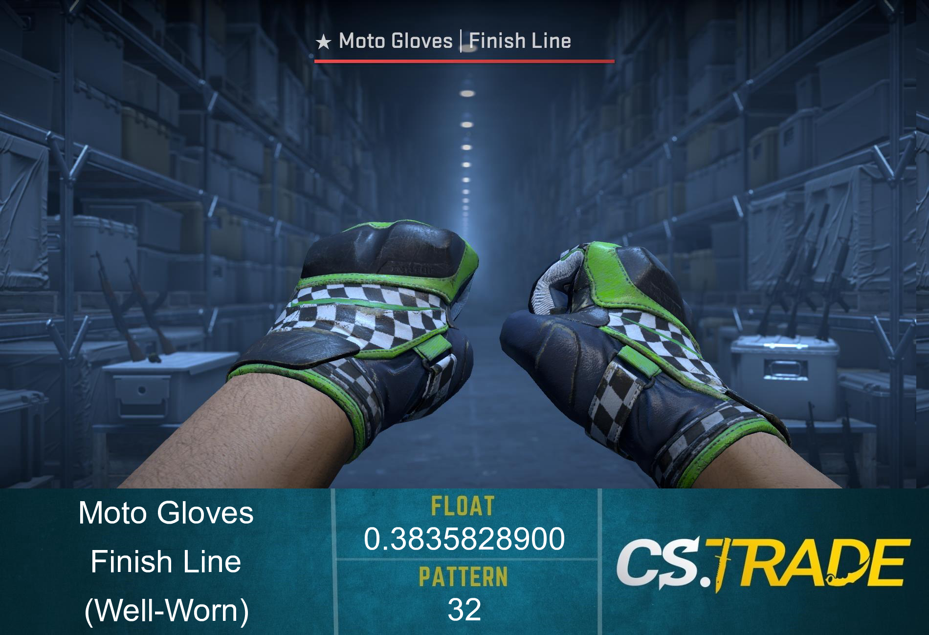 ★ Moto Gloves | Finish Line (Well-Worn) Screenshot