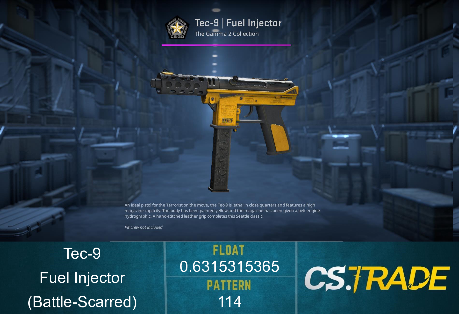 Tec-9 | Fuel Injector (Battle-Scarred)