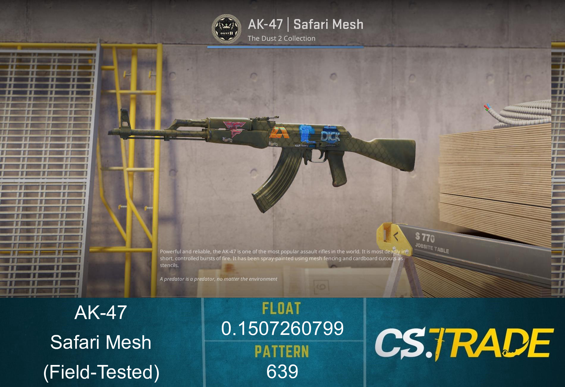 AK-47 | Safari Mesh (Field-Tested) Screenshot