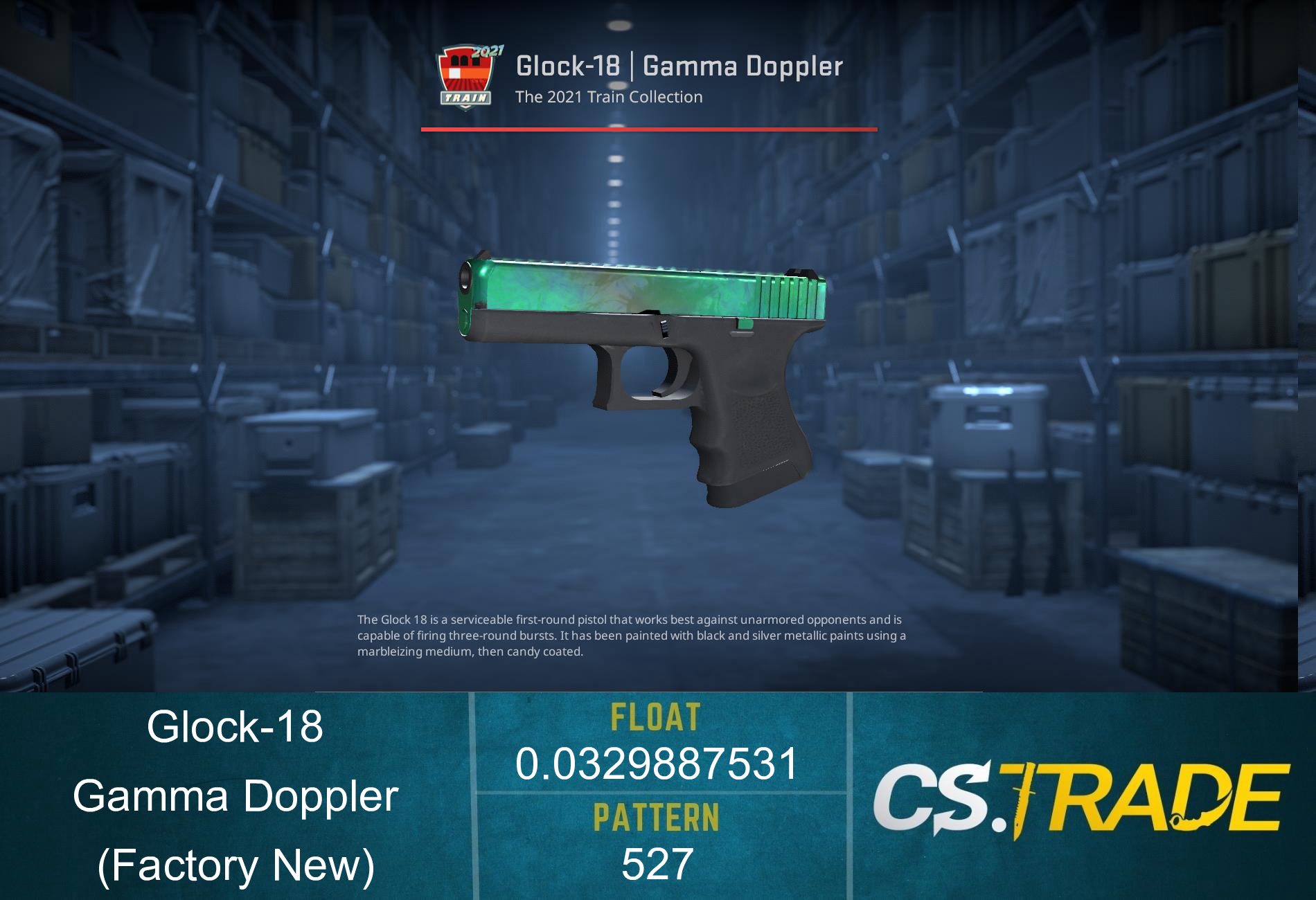 Glock-18 | Gamma Doppler Phase 2 (Factory New) Screenshot
