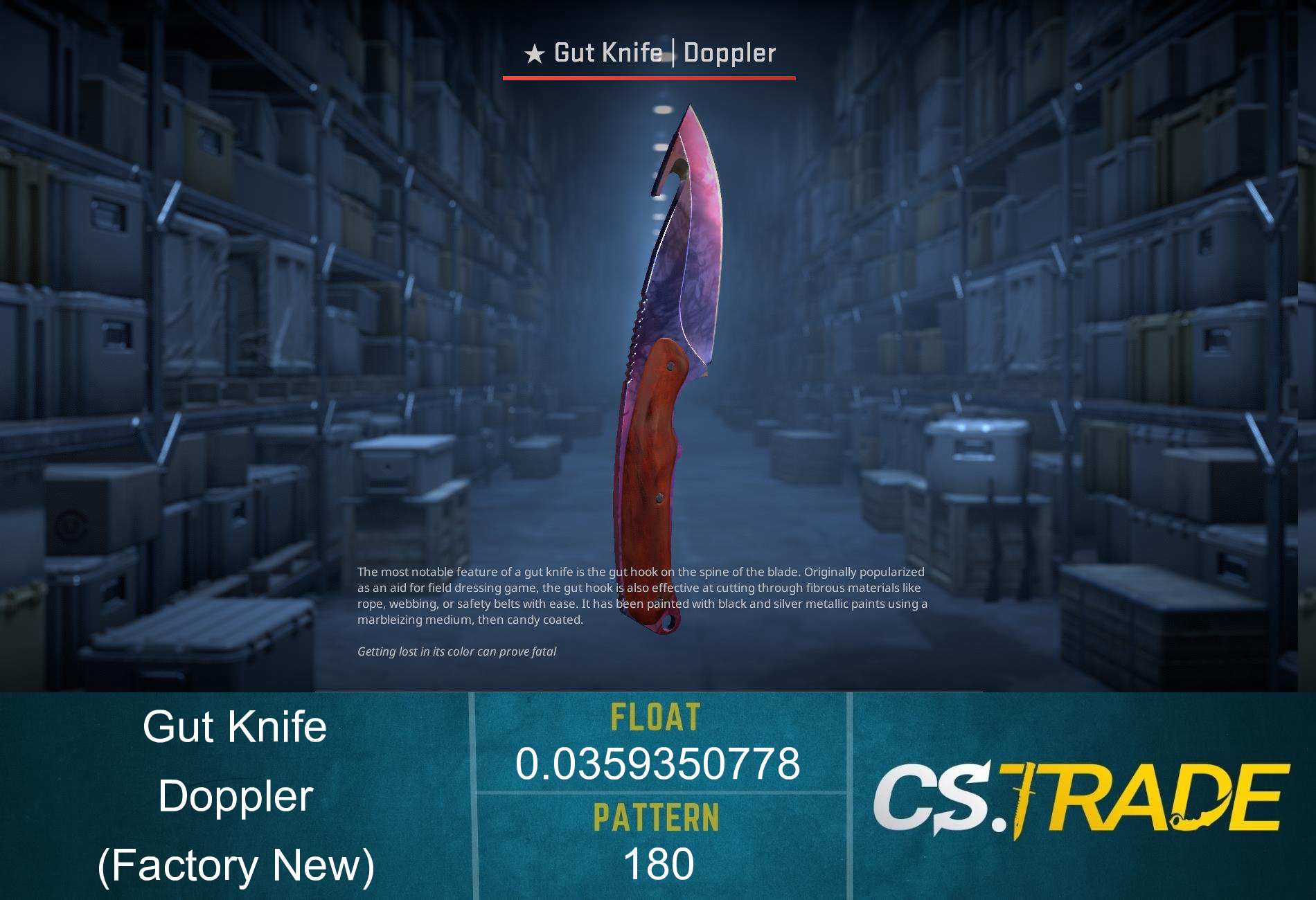 ★ Gut Knife | Doppler Phase 1 (Factory New) Screenshot
