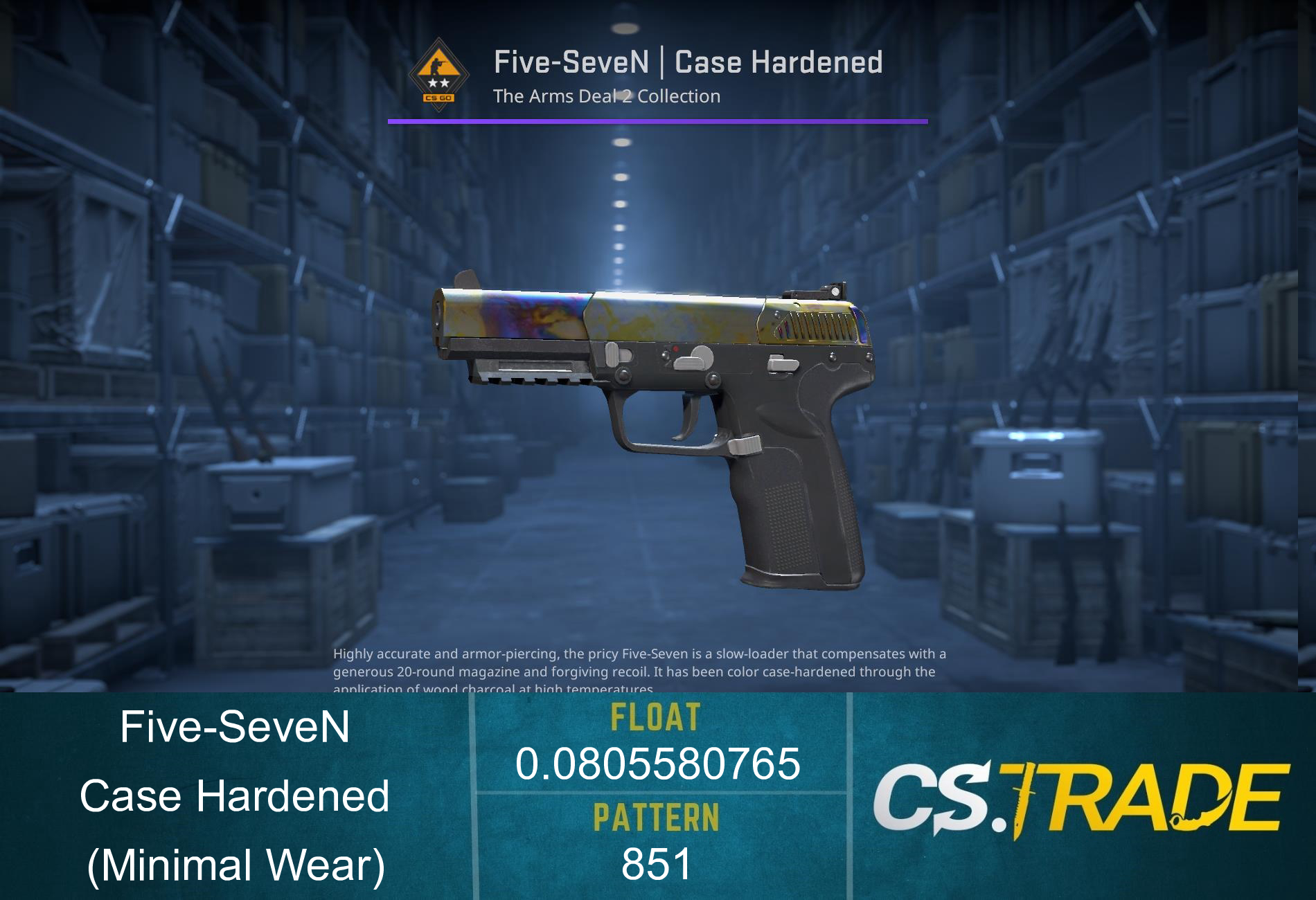 Five-SeveN | Case Hardened (Minimal Wear) Screenshot