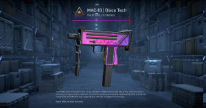 MAC-10 | Disco Tech (Well-Worn) Screenshot