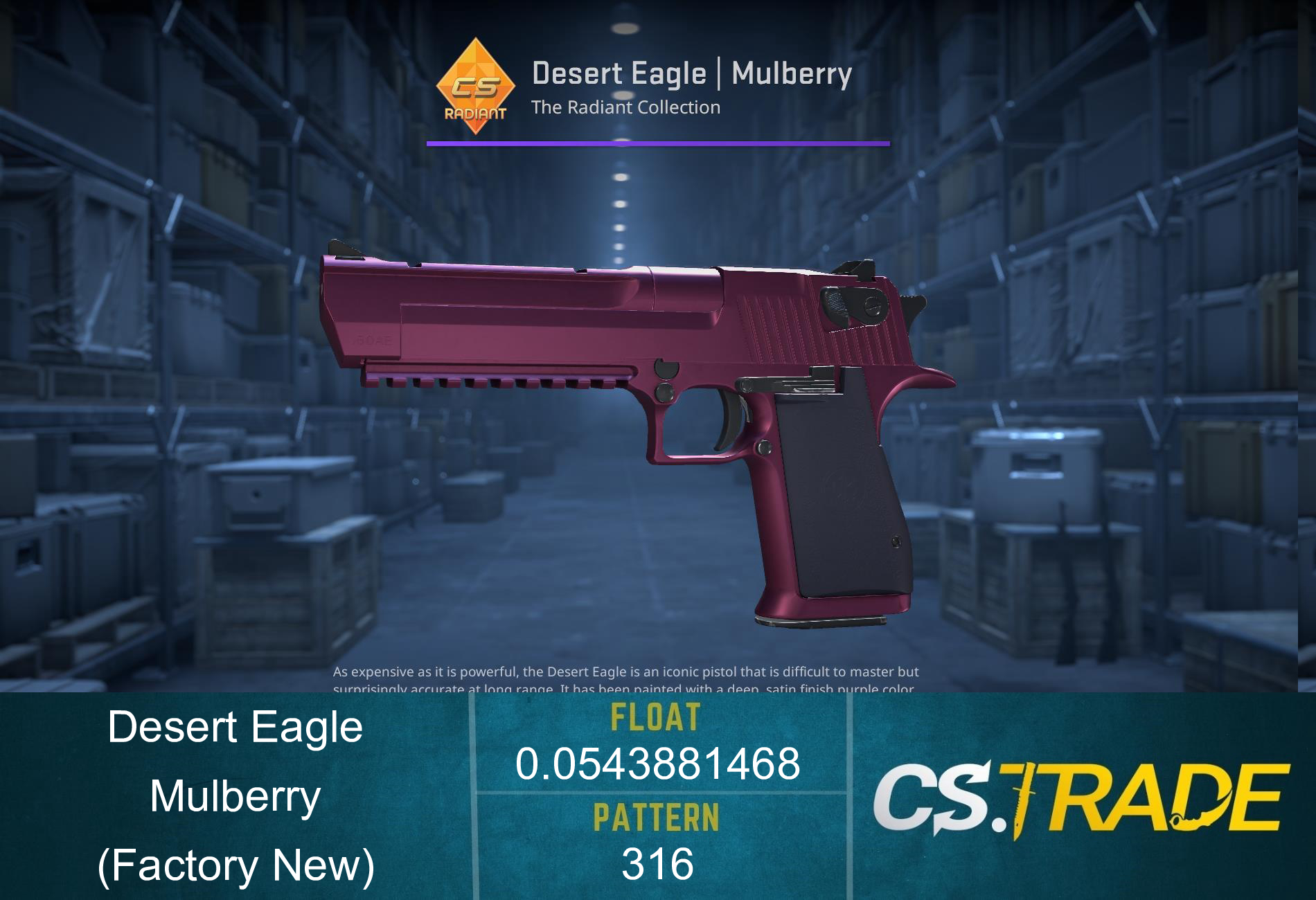 Desert Eagle | Mulberry (Factory New) Screenshot