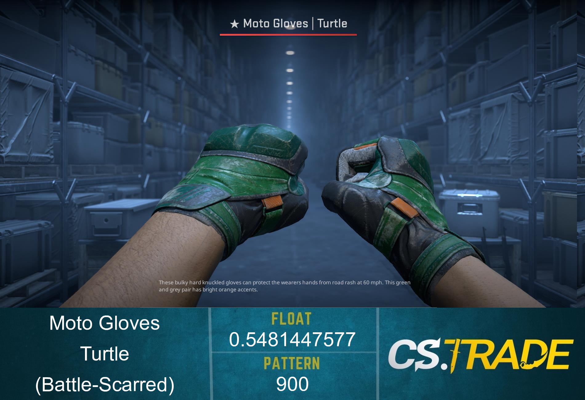 ★ Moto Gloves | Turtle (Battle-Scarred) Screenshot