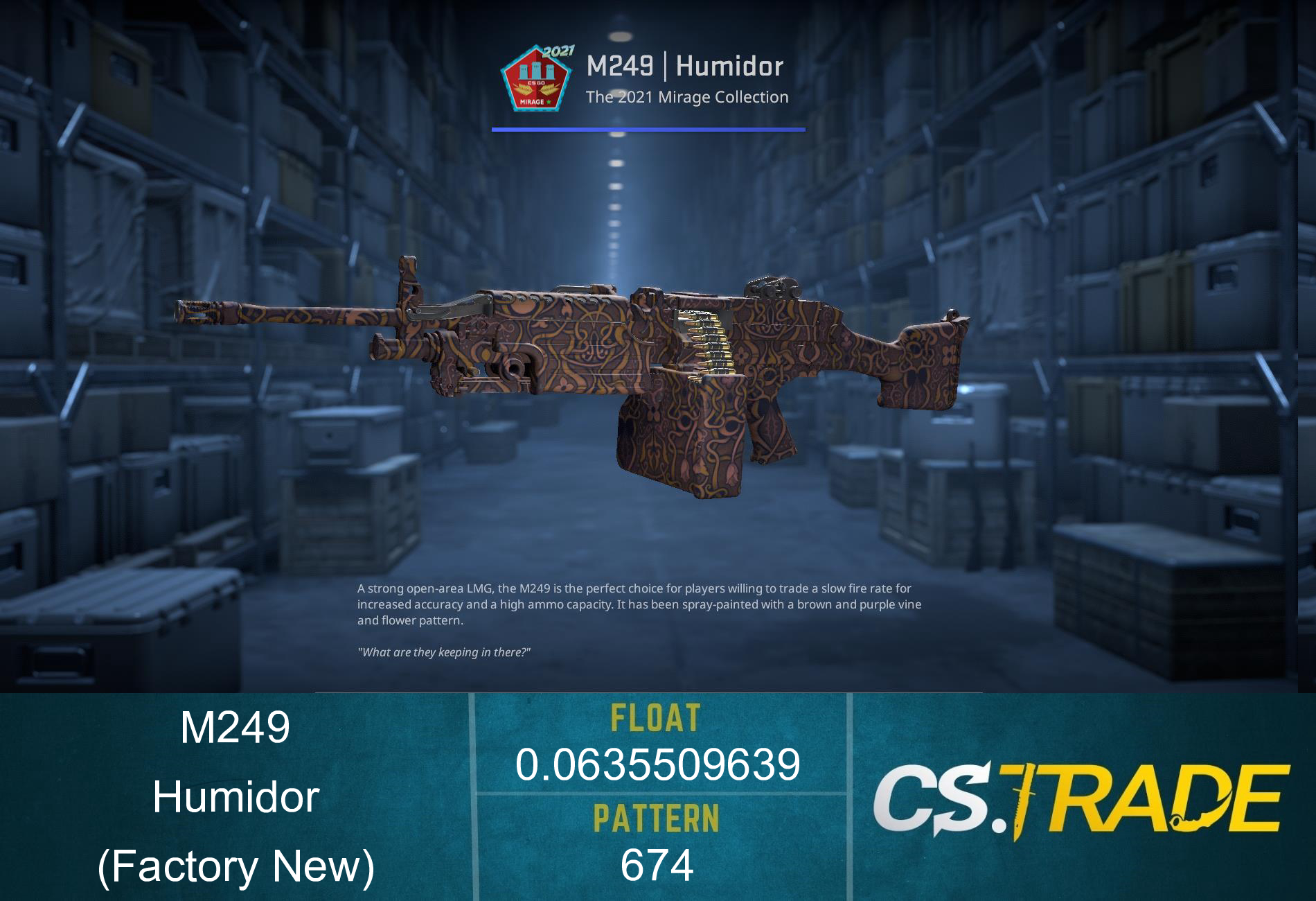 M249 | Humidor (Factory New) Screenshot