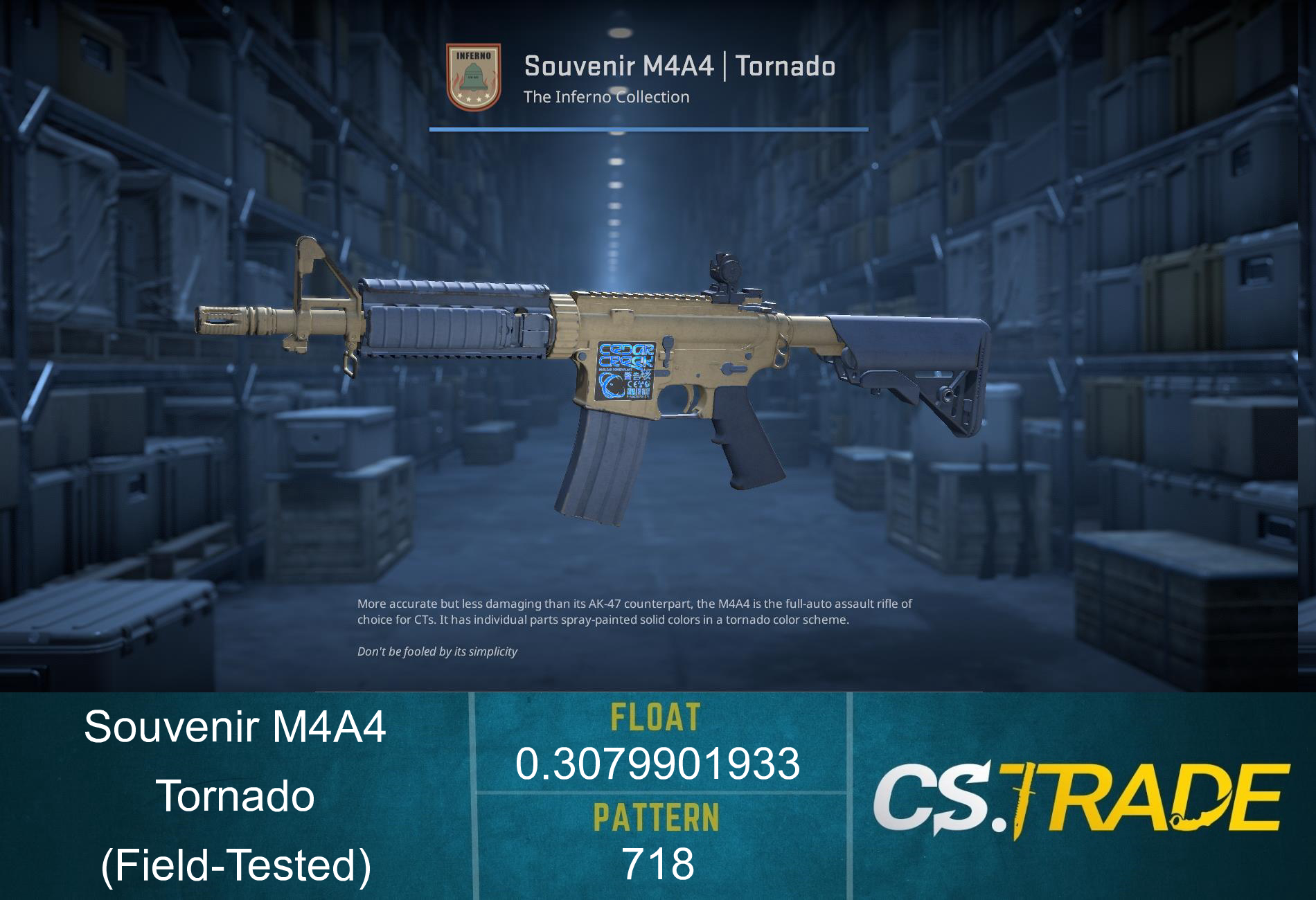 M4A4 | Tornado (Field-Tested) Screenshot