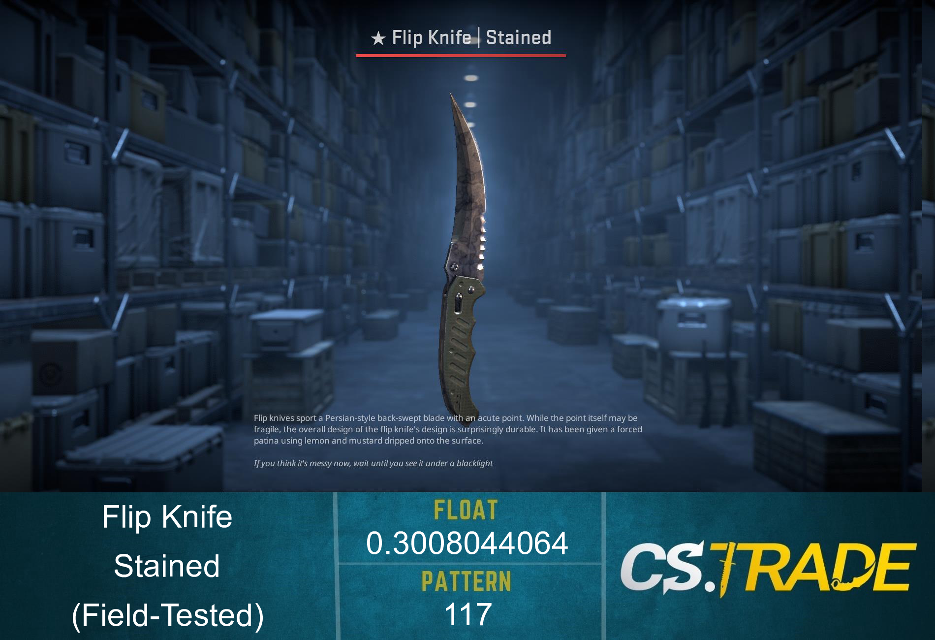 ★ Flip Knife | Stained (Factory New) Screenshot