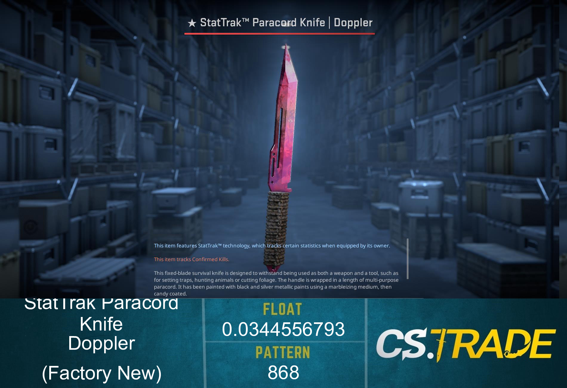 ★ Paracord Knife | Doppler Phase 2 (Factory New) Screenshot