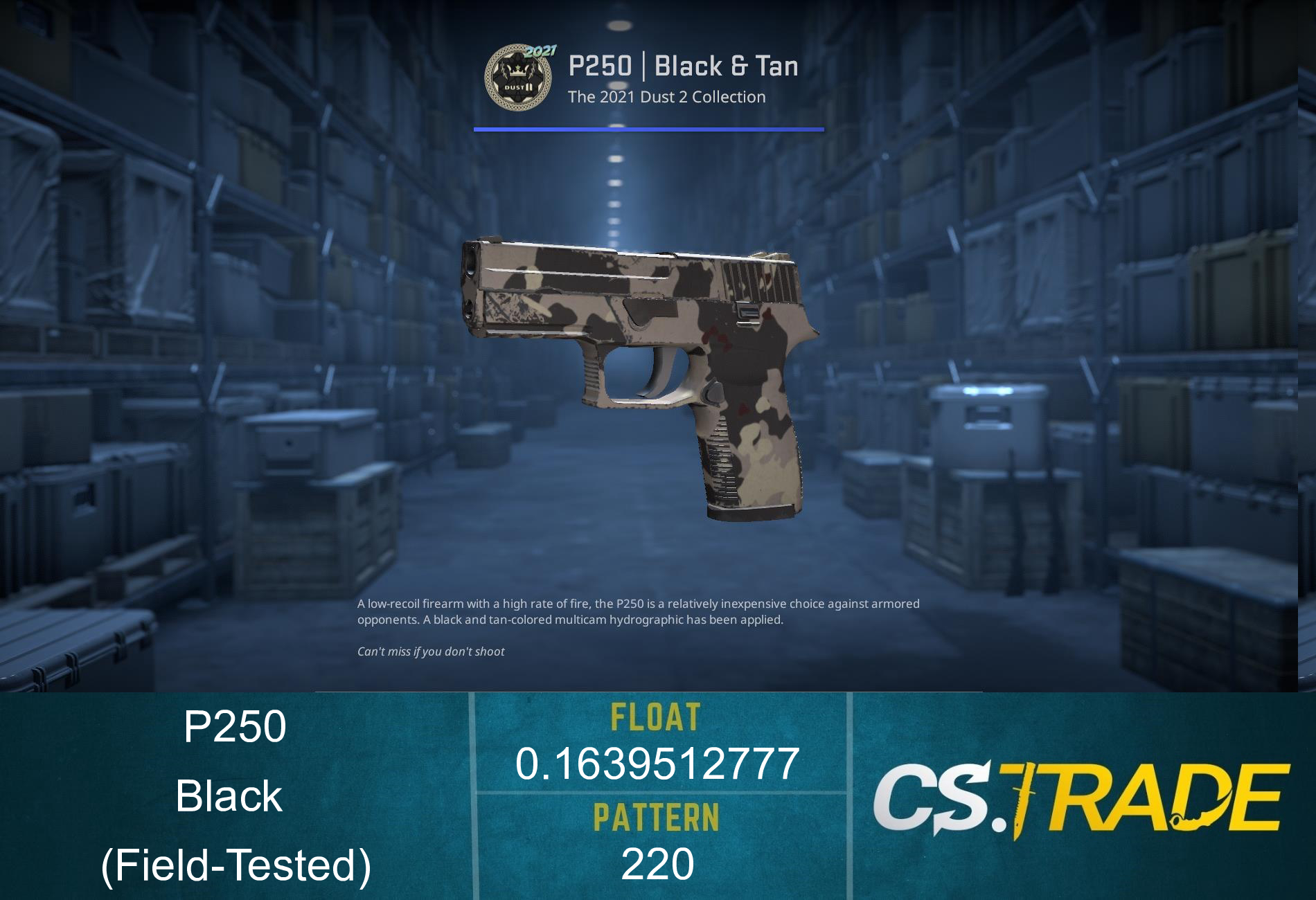 P250 | Black & Tan (Factory New) Screenshot