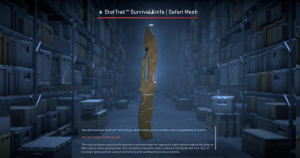 ★ StatTrak™ Survival Knife | Safari Mesh (Battle-Scarred) Screenshot