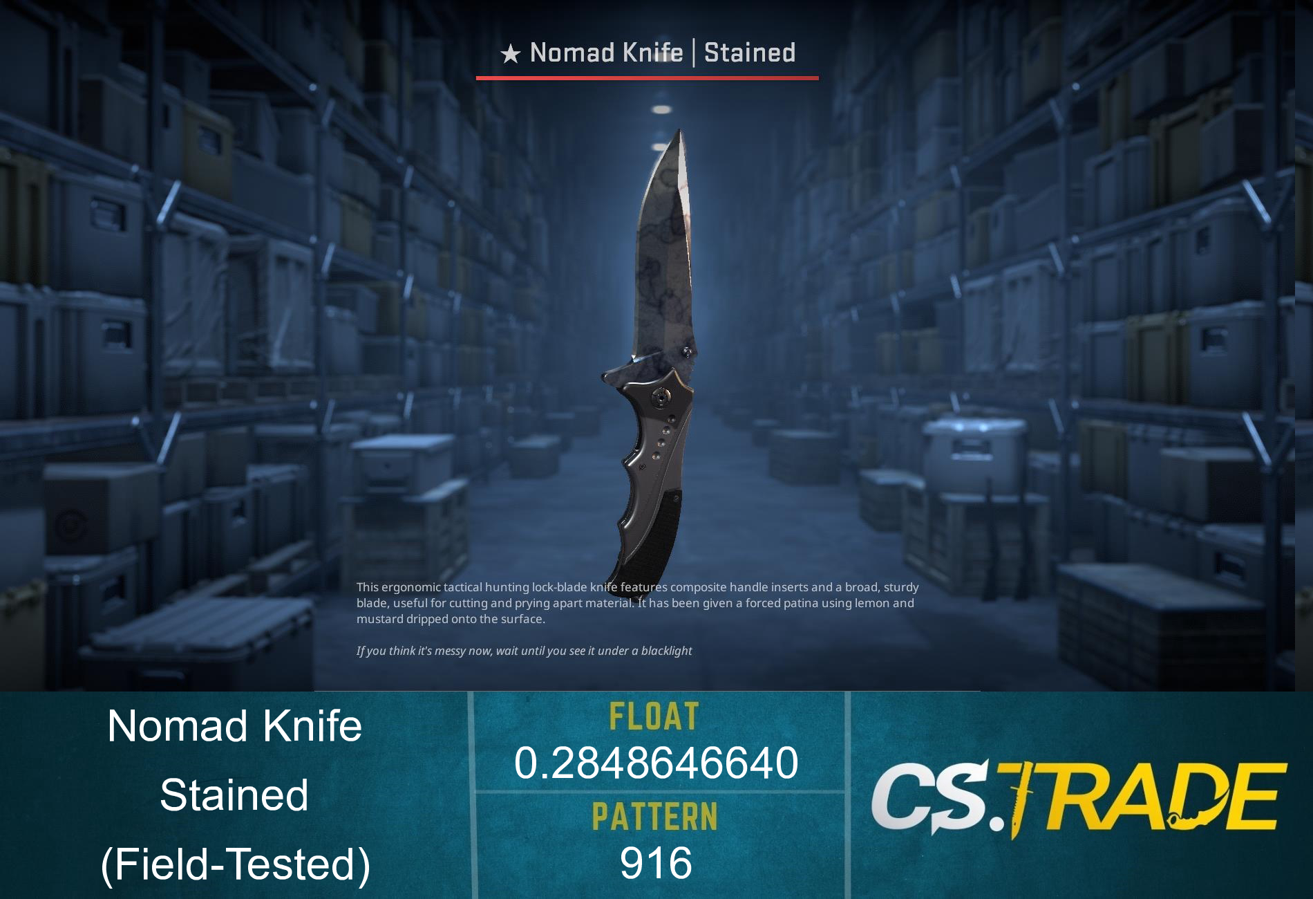 ★ Nomad Knife | Stained (Factory New) Screenshot