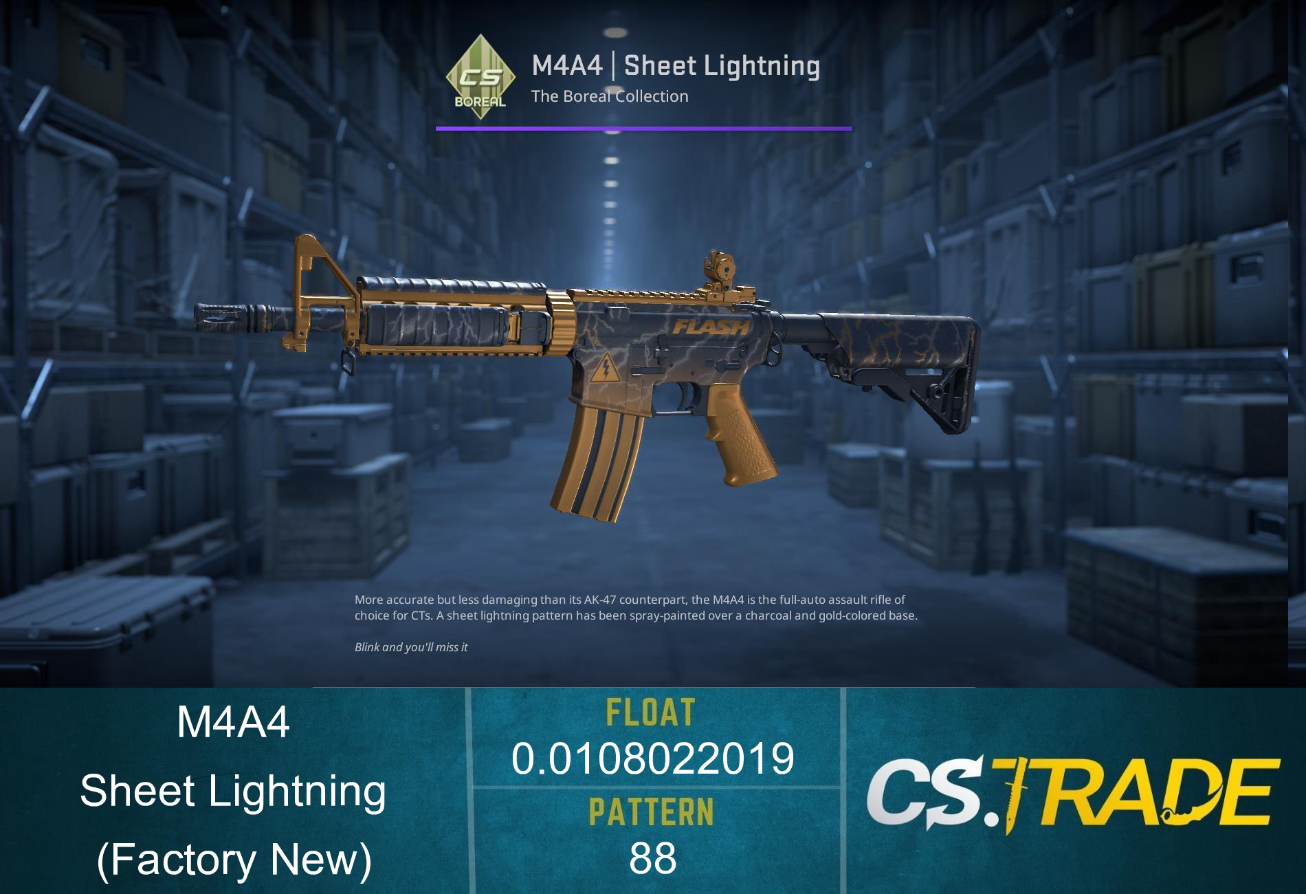 M4A4 | Sheet Lightning (Factory New) Screenshot
