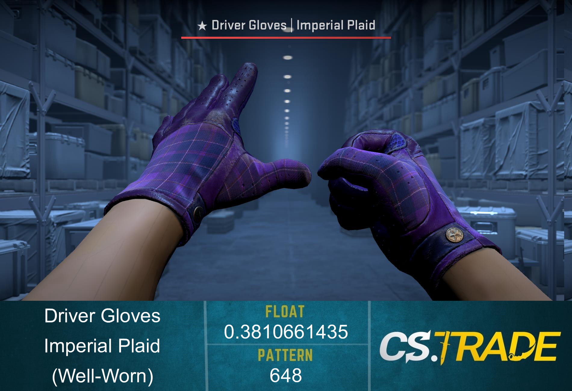★ Driver Gloves | Imperial Plaid (Well-Worn) Screenshot