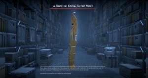 ★ Survival Knife | Safari Mesh (Field-Tested) Screenshot