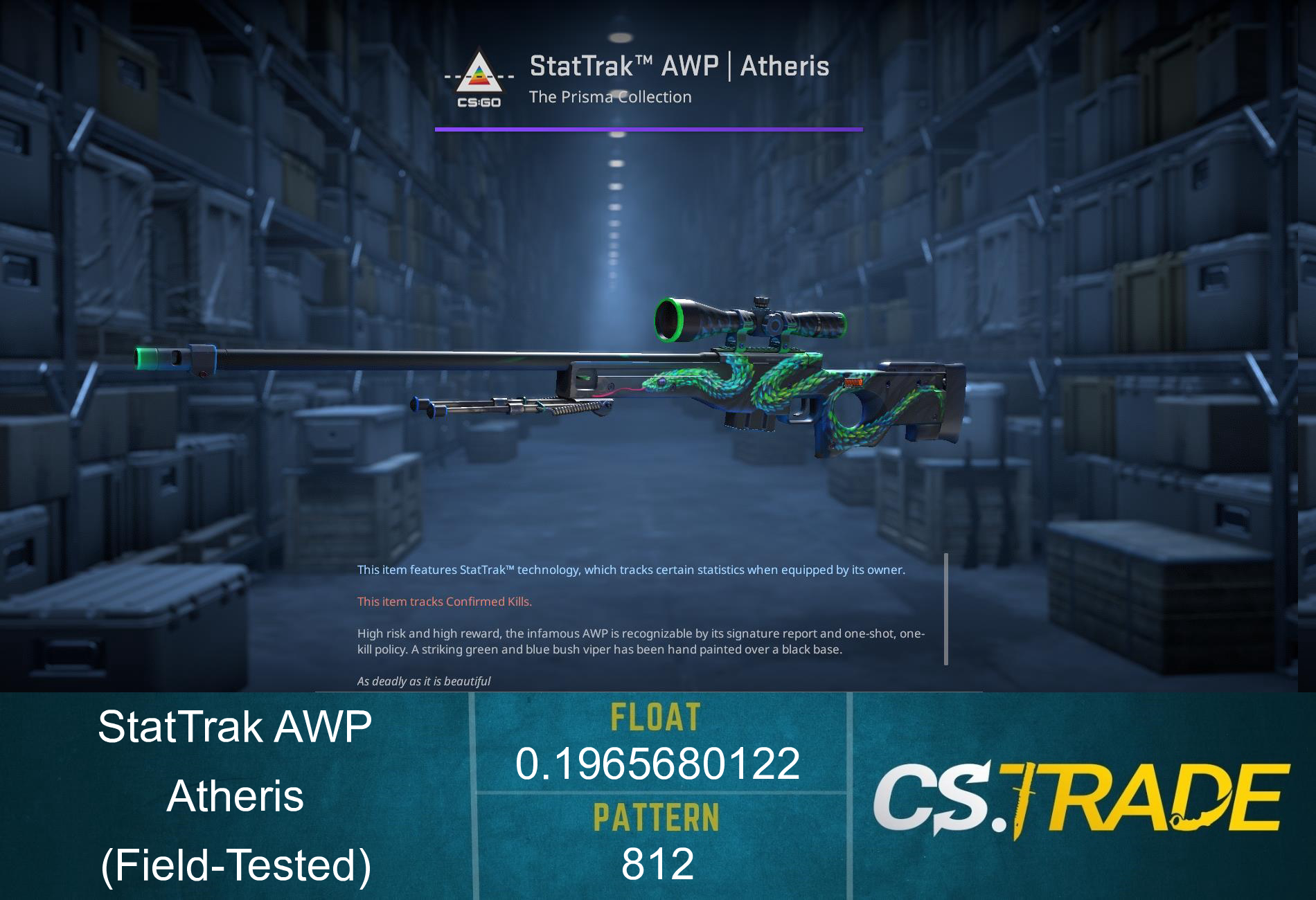 StatTrak™ AWP | Atheris (Field-Tested)