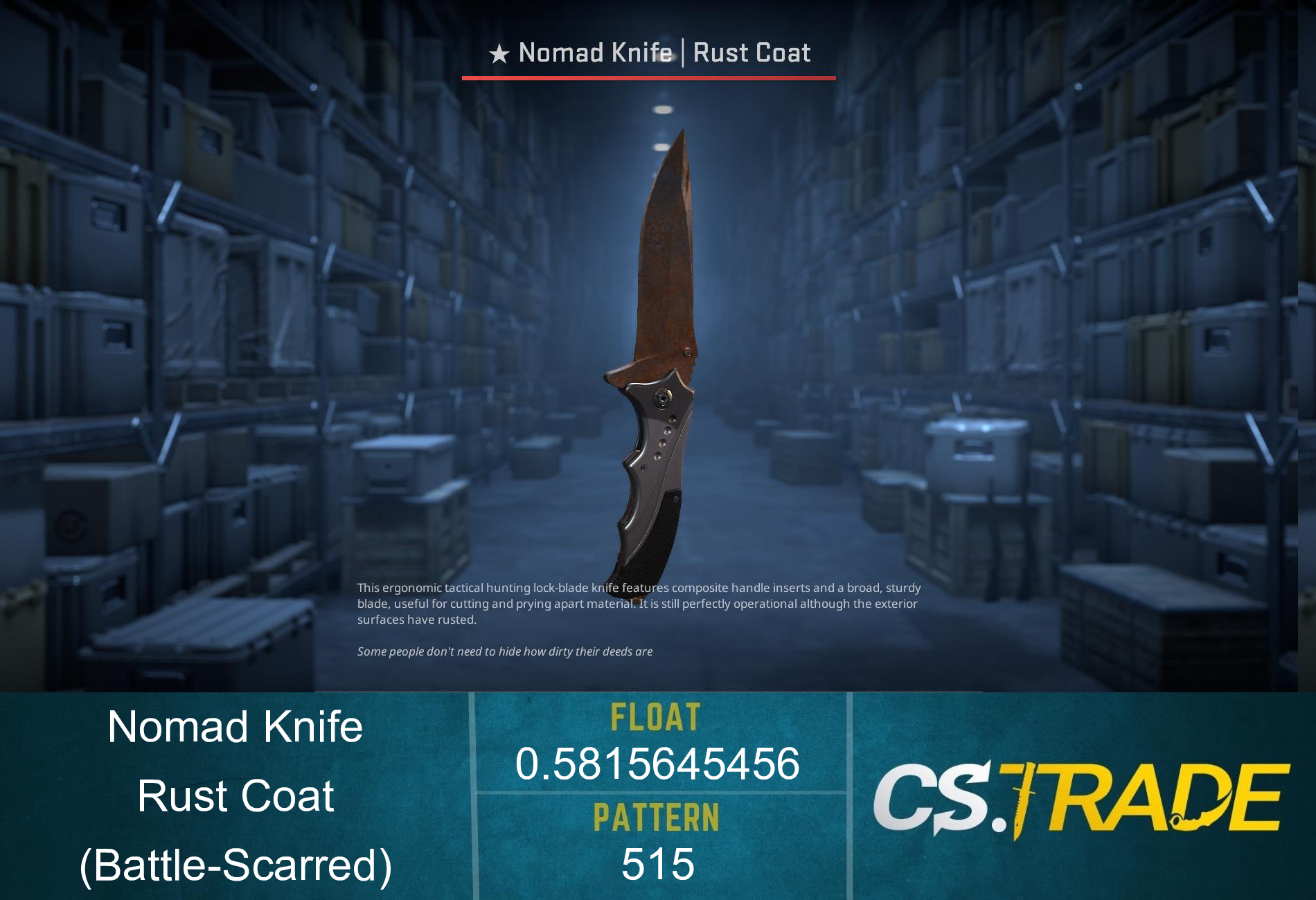 ★ Nomad Knife | Rust Coat (Well-Worn) Screenshot