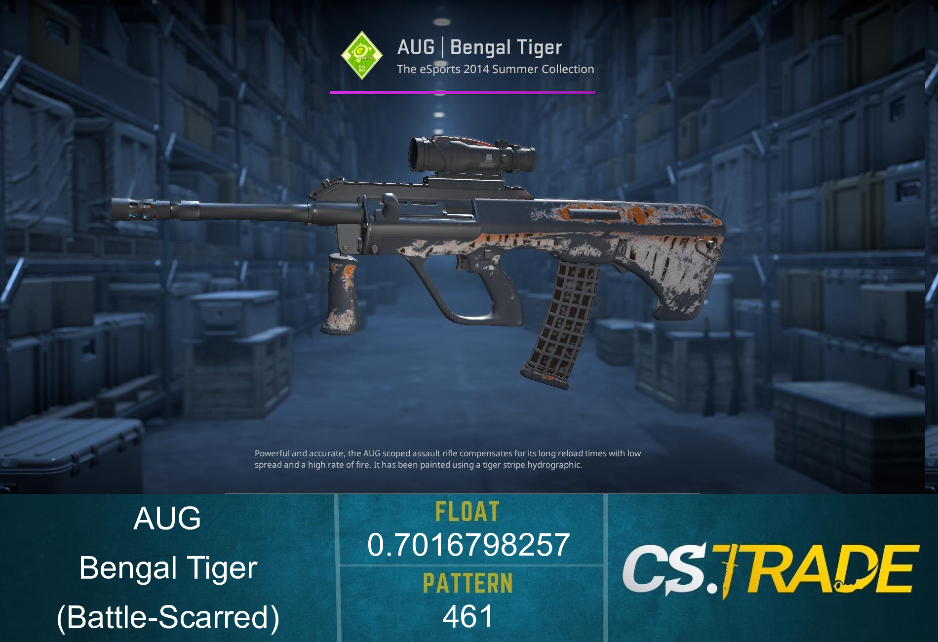 AUG | Bengal Tiger (Battle-Scarred) Screenshot