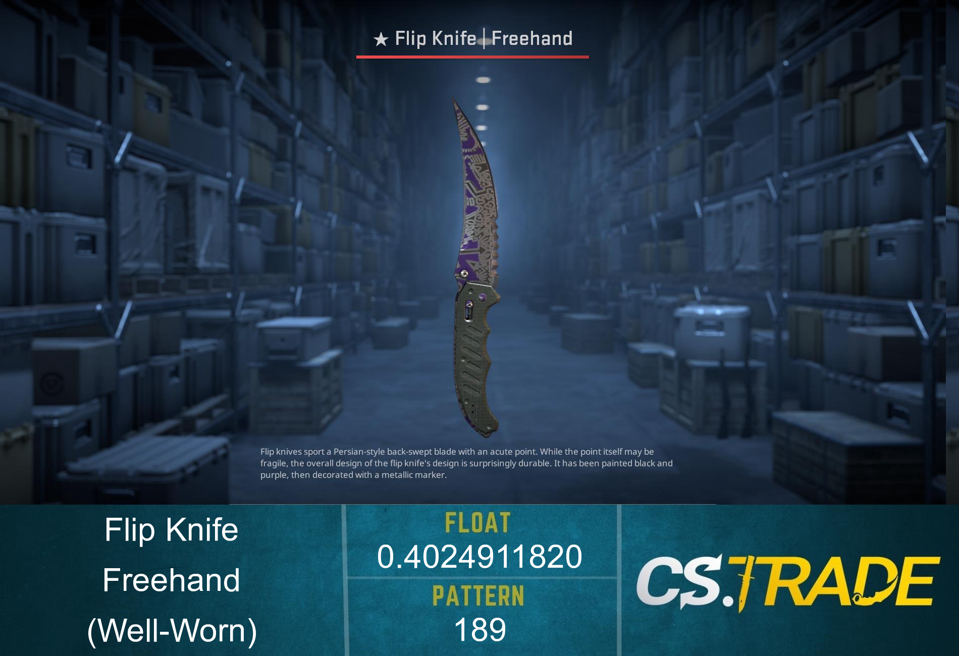 ★ Flip Knife | Freehand (Well-Worn)