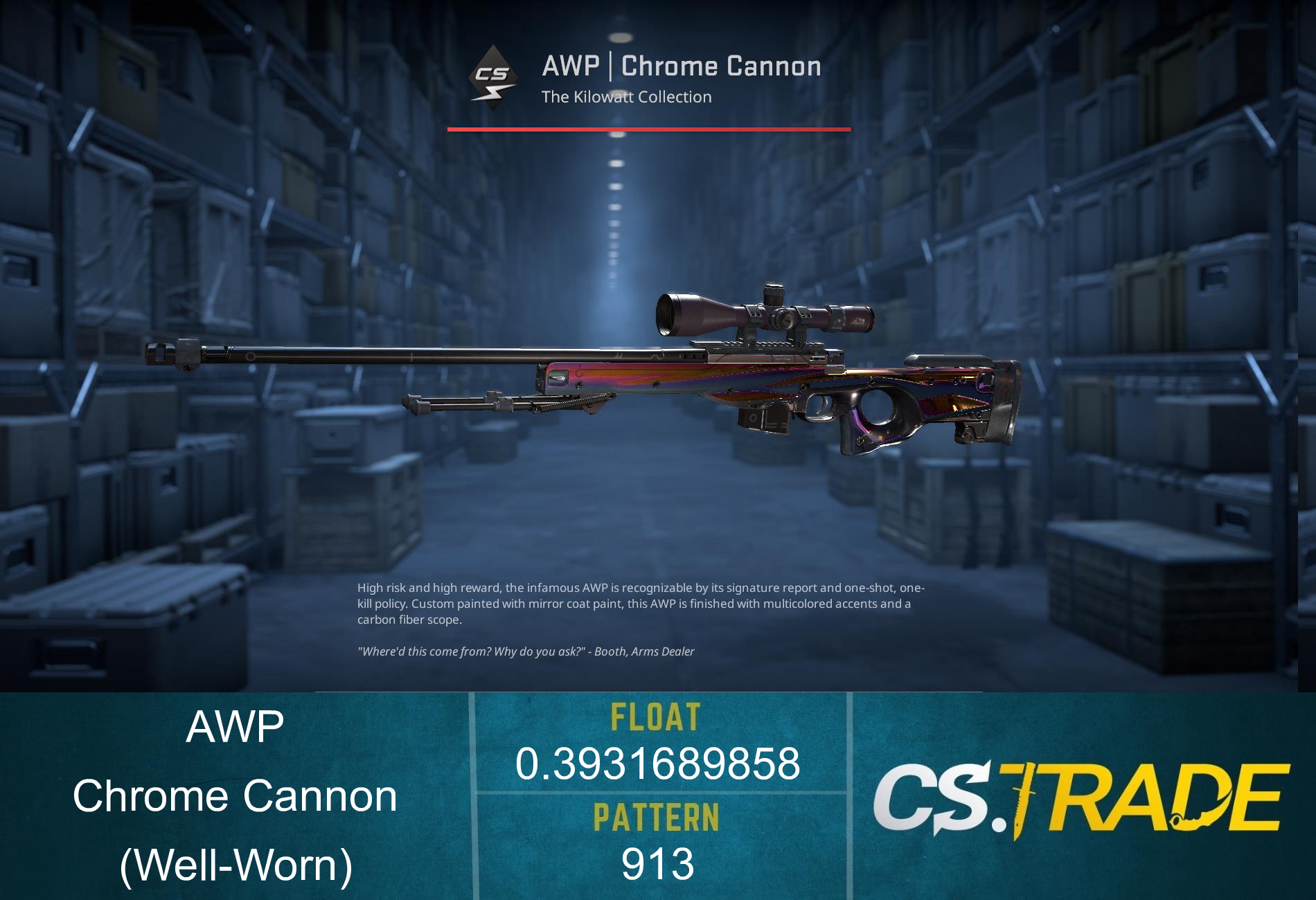 AWP | Chrome Cannon (Well-Worn) Screenshot