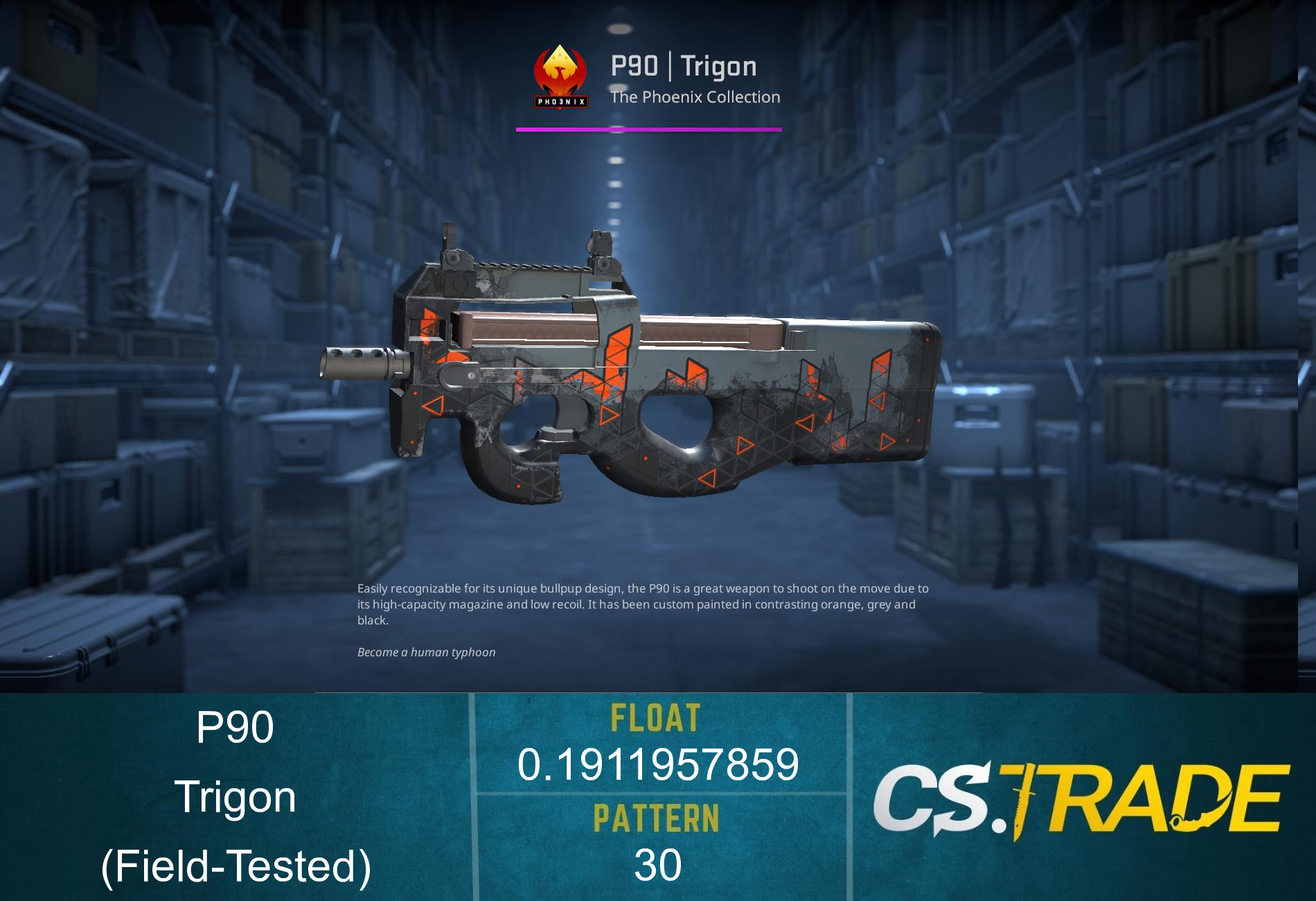 P90 | Trigon (Field-Tested) Screenshot