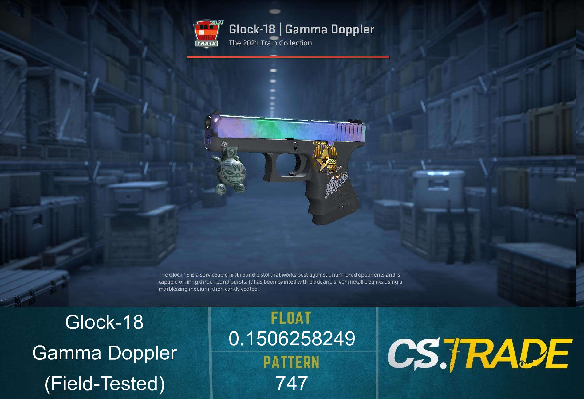 Glock-18 | Gamma Doppler Phase 1 (Field-Tested) Screenshot