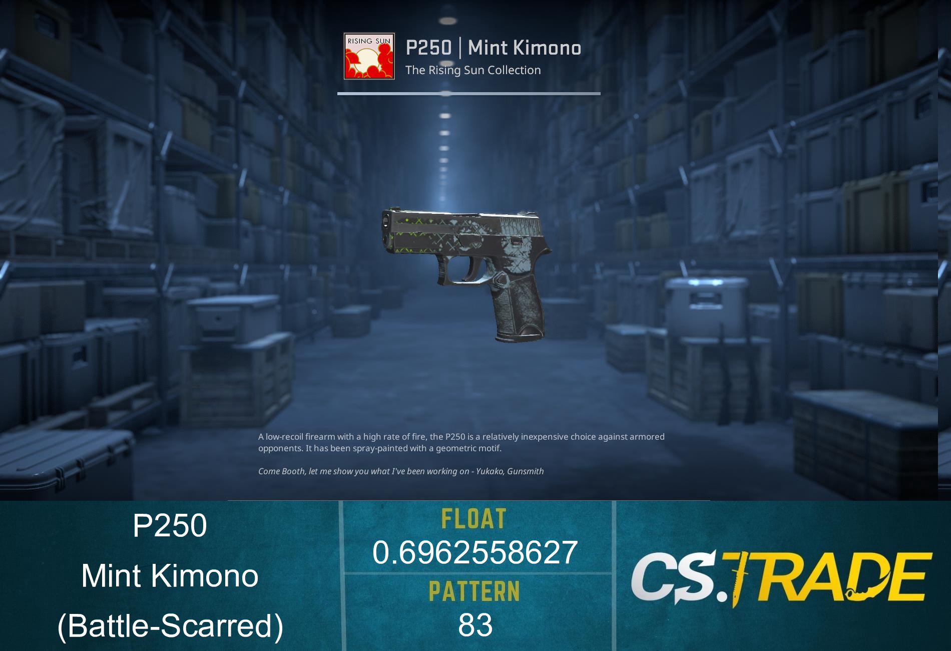 P250 | Mint Kimono (Battle-Scarred)