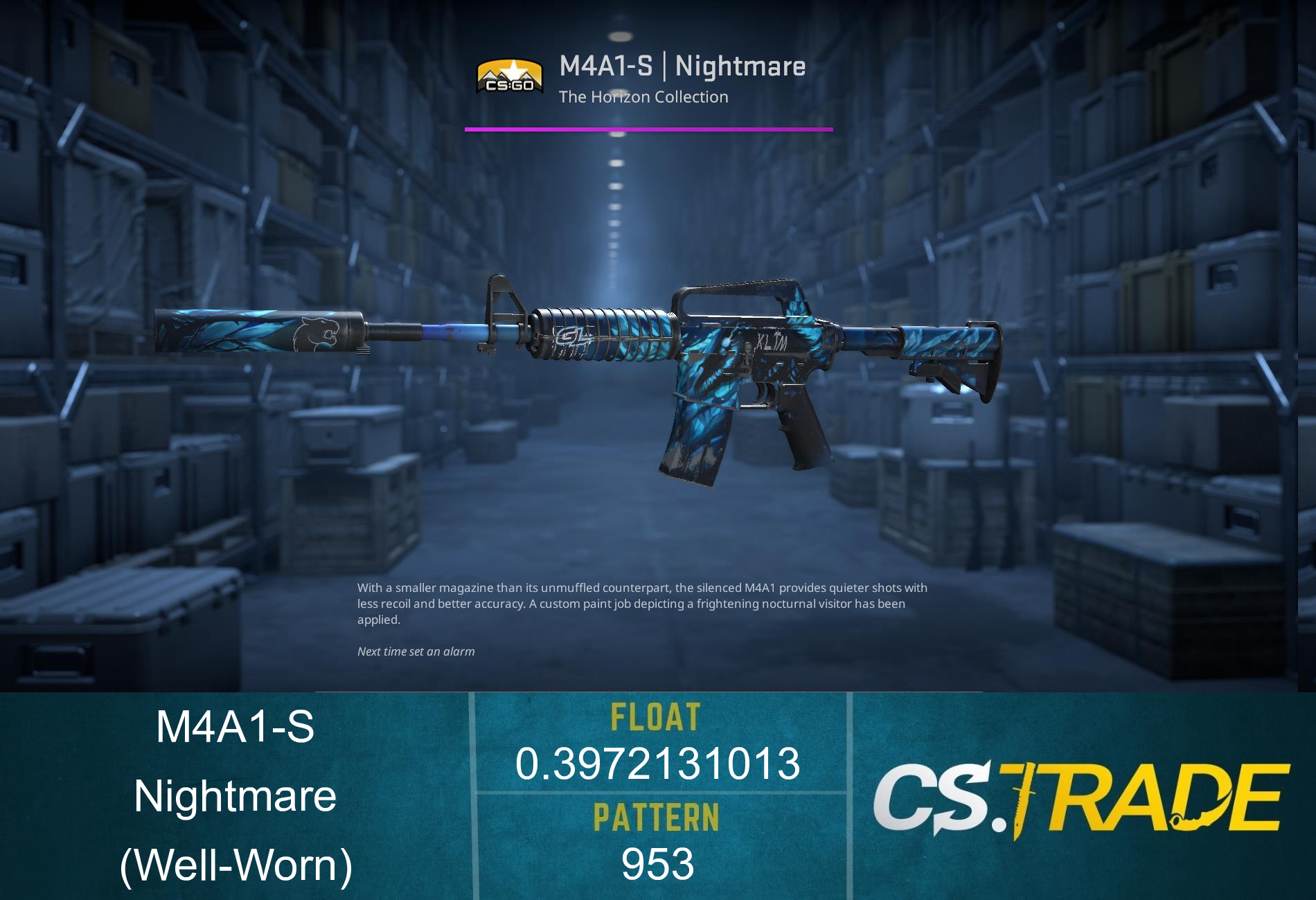 StatTrak™ M4A1-S | Nightmare (Well-Worn) Screenshot