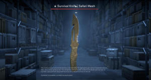 ★ Survival Knife | Safari Mesh (Field-Tested) Screenshot