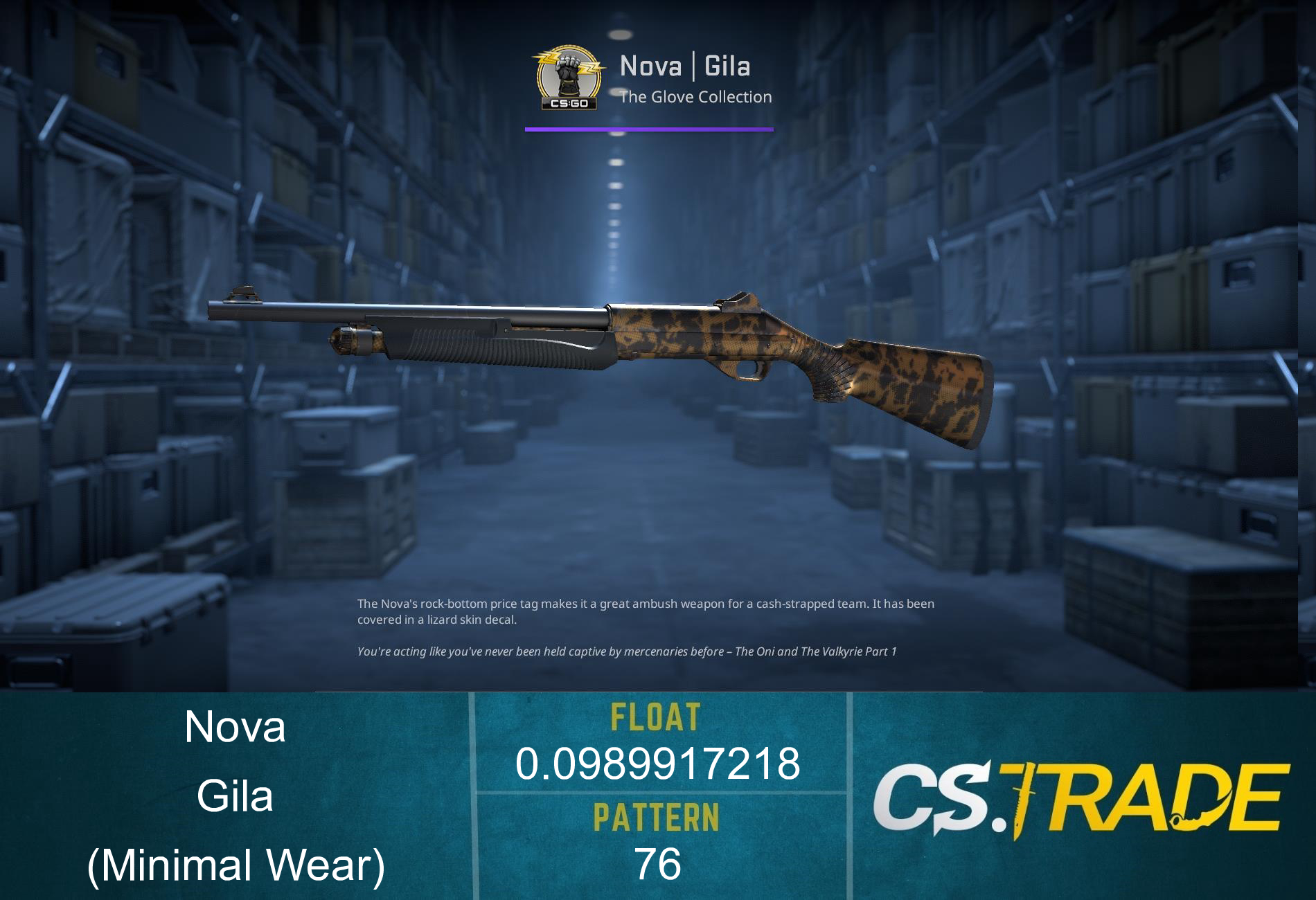 Nova | Gila (Minimal Wear) Screenshot