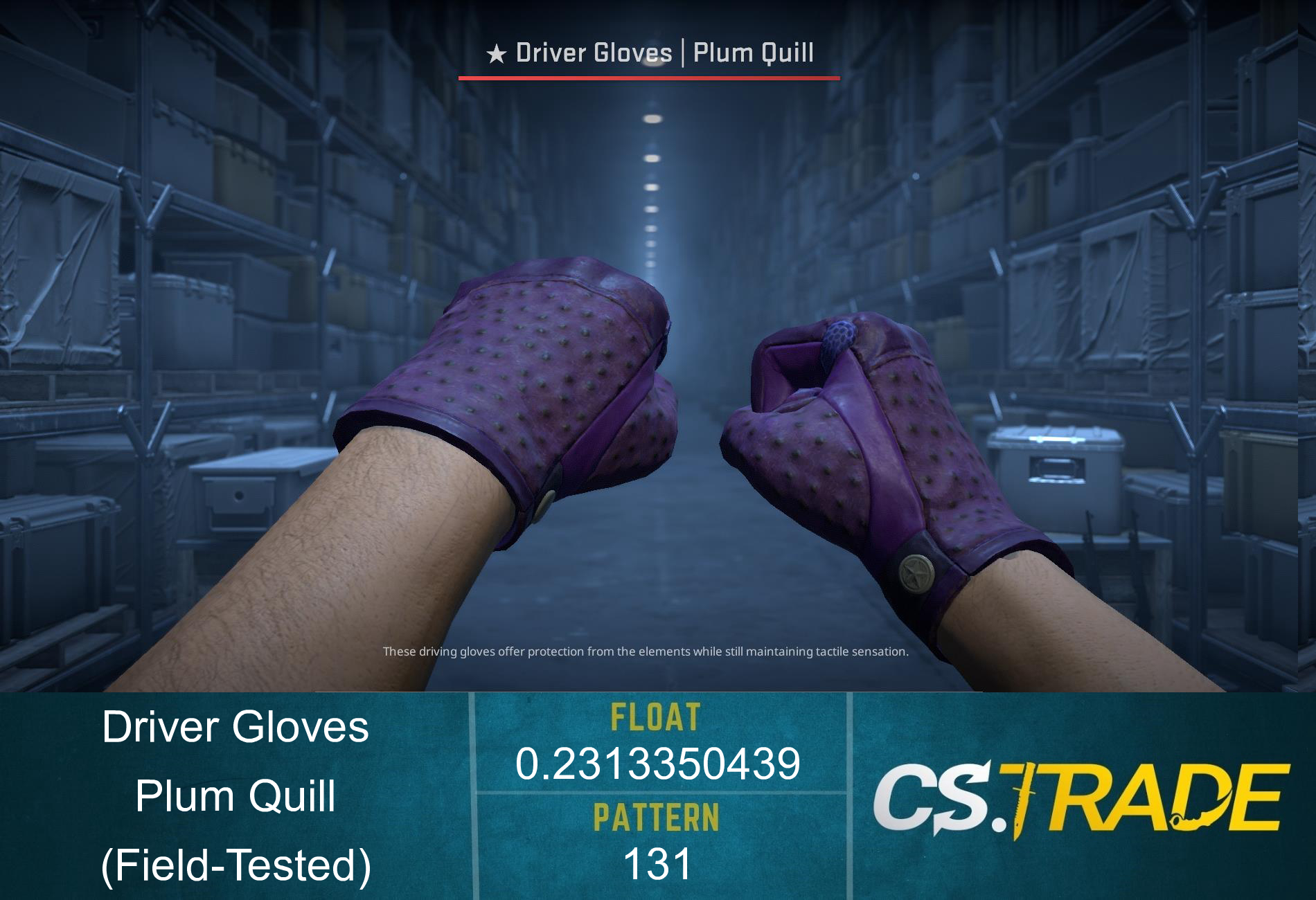 ★ Driver Gloves | Plum Quill (Factory New) Screenshot