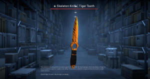 ★ Skeleton Knife | Tiger Tooth (Factory New) Screenshot