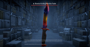 ★ Bowie Knife | Marble Fade (Minimal Wear) Screenshot