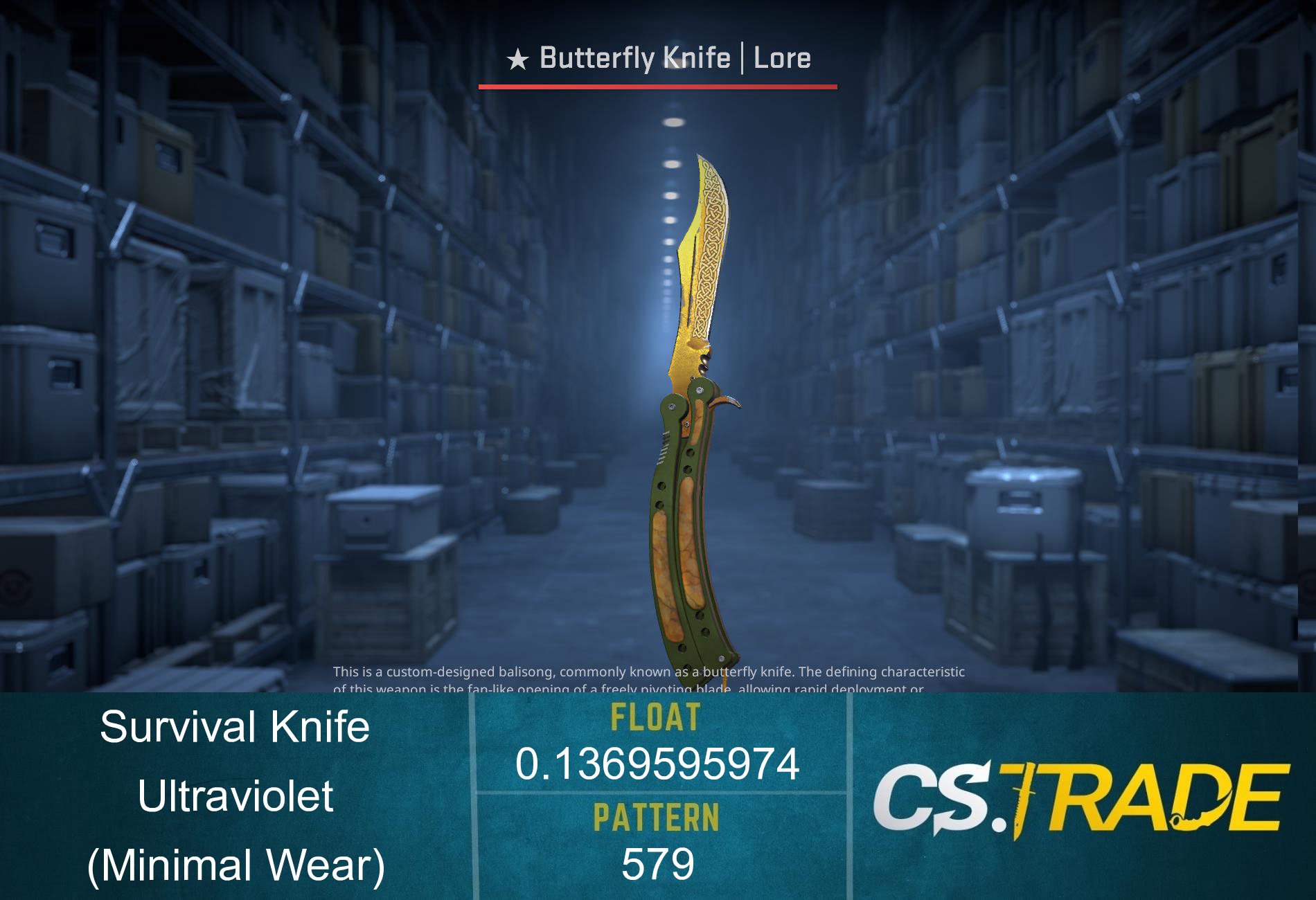 ★ Survival Knife | Ultraviolet (Minimal Wear) Screenshot