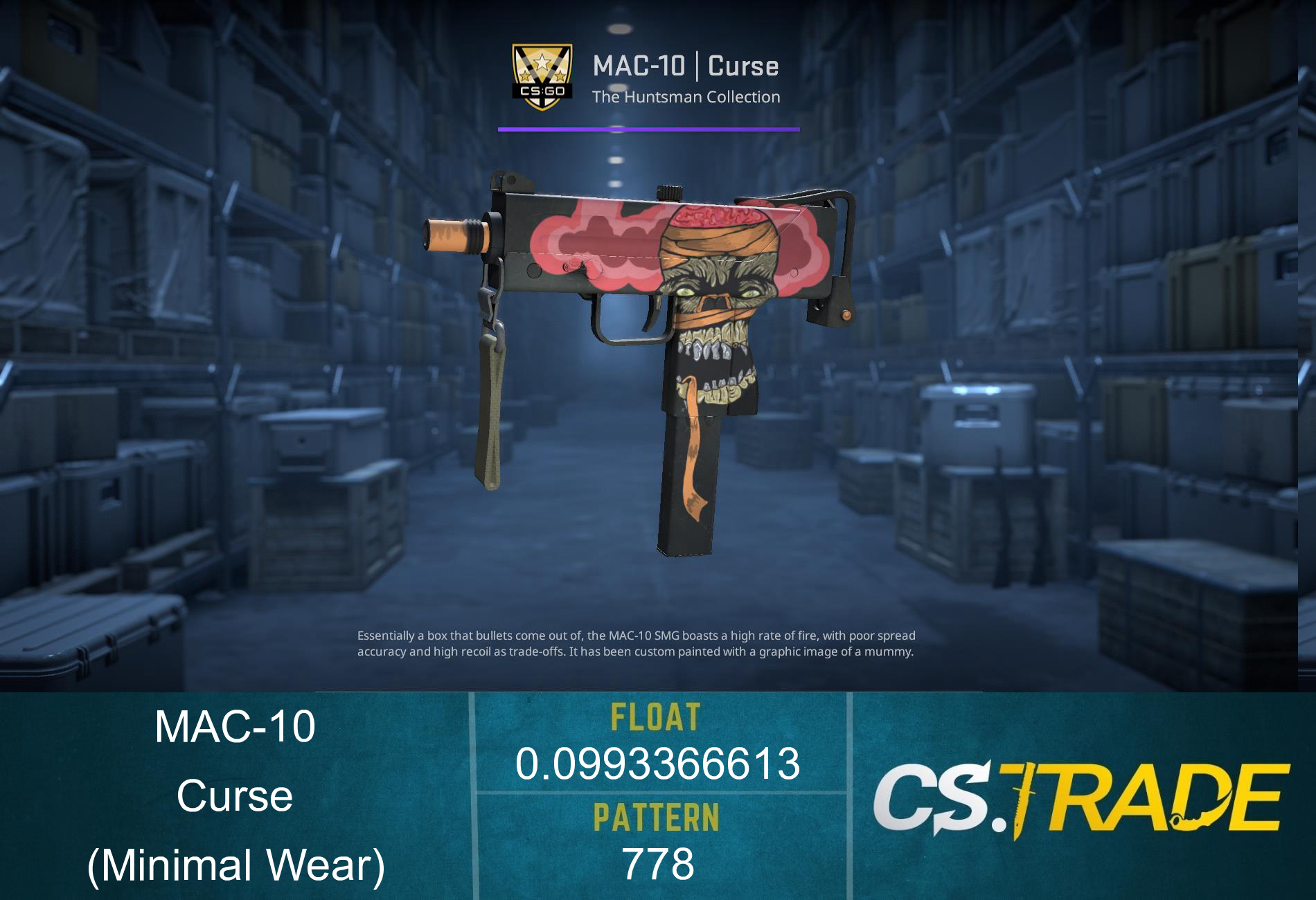 MAC-10 | Curse (Well-Worn) Screenshot