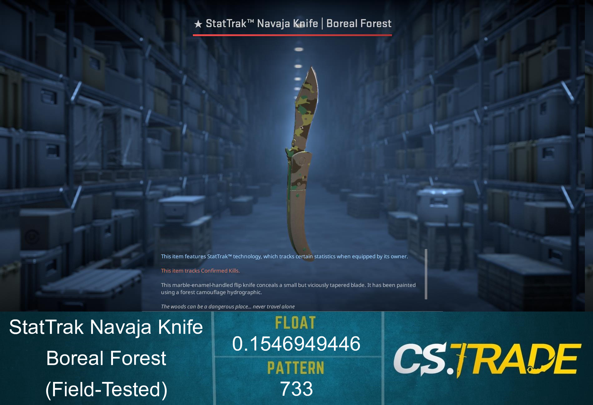 ★ StatTrak™ Navaja Knife | Boreal Forest (Field-Tested)