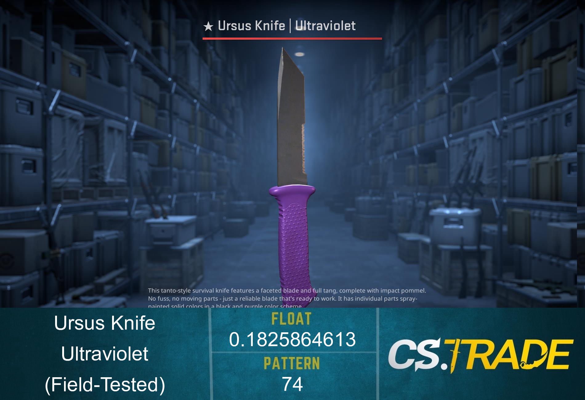 ★ Ursus Knife | Ultraviolet (Field-Tested) Screenshot