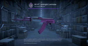 AK-47 | Midnight Laminate (Minimal Wear) Screenshot
